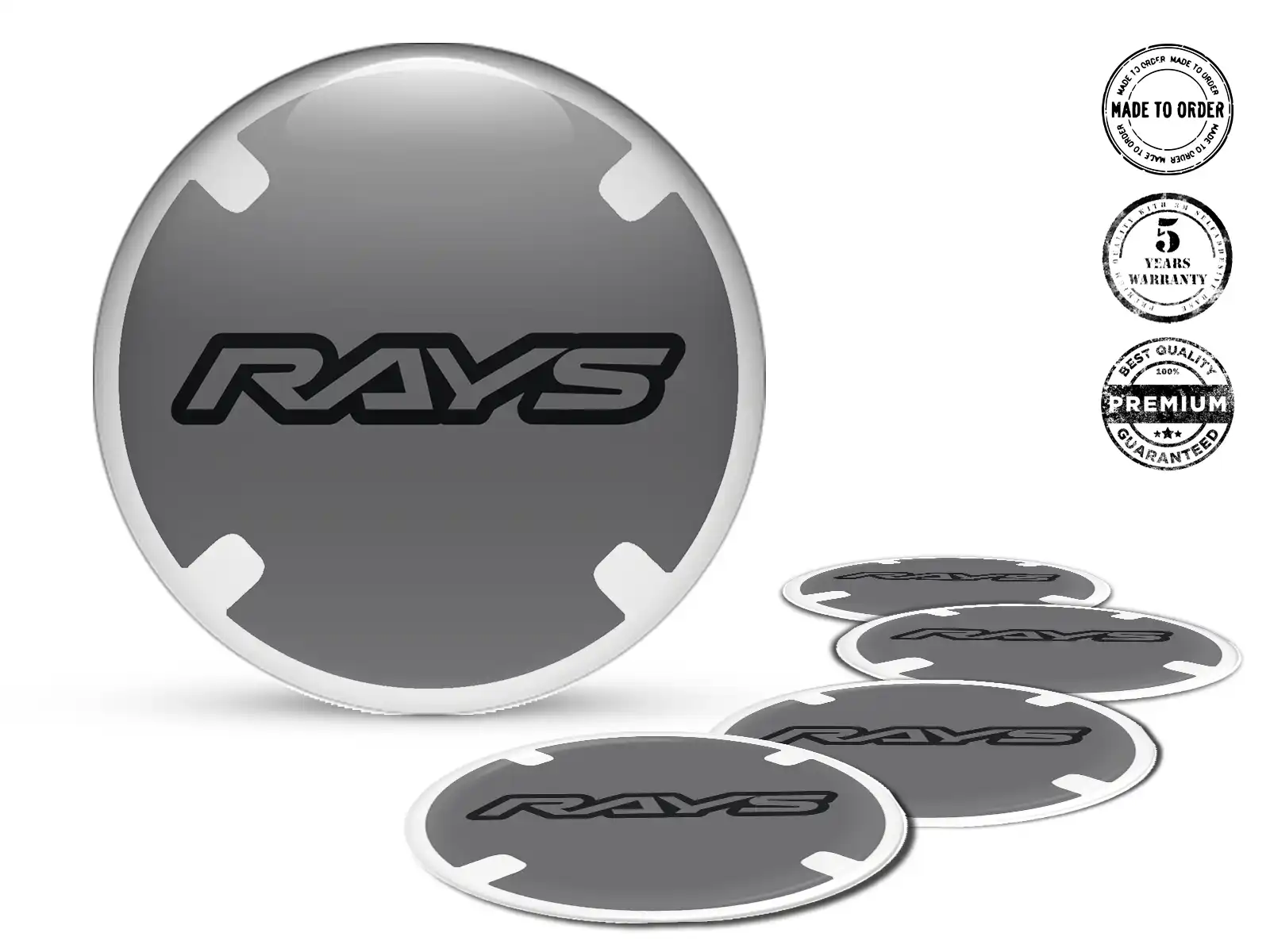 Rays Radaufkleber Logo Hochwertige Epoxy-Edition